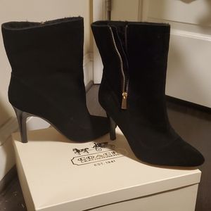 《COACH》Adelina Black Suede Size 11